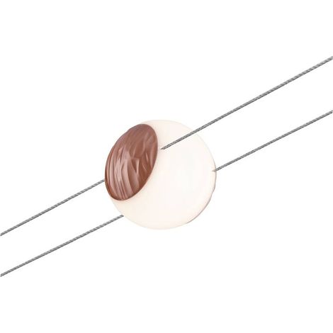 Paulmann mary cavo spot 2line dimmerabile 4,5w luce calda 2700k colore rame strutturato, bianco 94160
