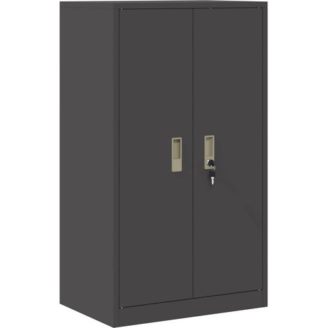 vidaXL Armadio Nero 60 x 40 x 105 cm Acciaio
