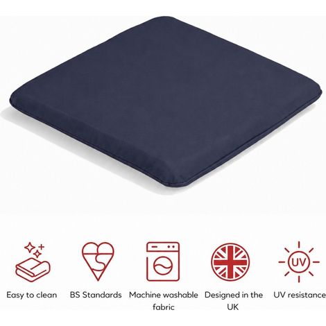 SP Armchair Pad Cushion - L52 x W40 x H6 cm - Navy