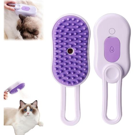 Peigne pour chat, peigne de nettoyage à la vapeur, nettoyage des poils de chien et toilettage de jour, spray vapeur pour chat (1/5)