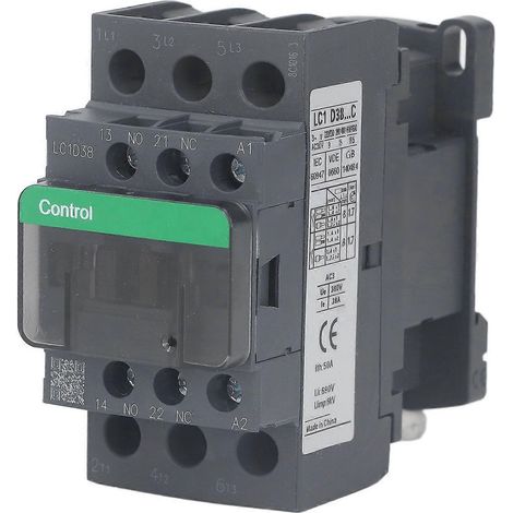 Wechselstrom-Schütz 38A 1NO 1NC Hohe Empfindlichkeit Hohe Belastbarkeit Niederspannung Industrieller elektrischer Kontakt