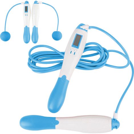 Corde à Sauter - Compteur Numérique LED - Câble Acier Gainé PVC - Poignées Antidérapantes - Réglable 2,8 M - Pour Enfants et Adultes (1/3)