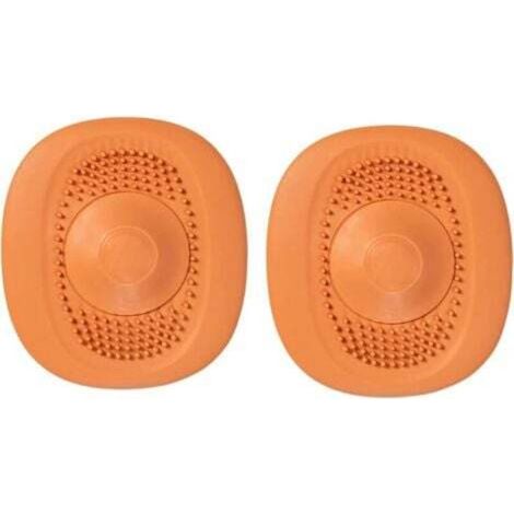 2-Piece Silicone Drain Protector, Shower Drain Covers, Kitchen and Bathroom Sink Filter, Shower Hair Filter