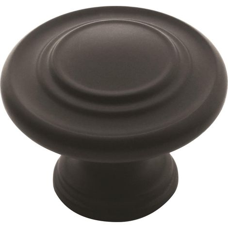 Boutons d'armoire Noir mat 33 mm de diamètre Inspirations Lot de 10 Bouton de tiroir Quincaillerie d'armoire (1/5)