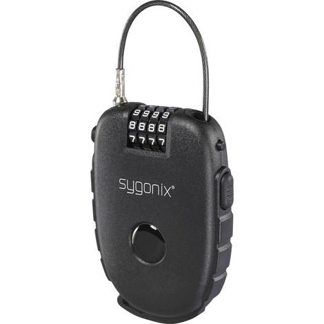 Sygonix Lucchetto a cavo Black Lucchetto a codice (1/5)