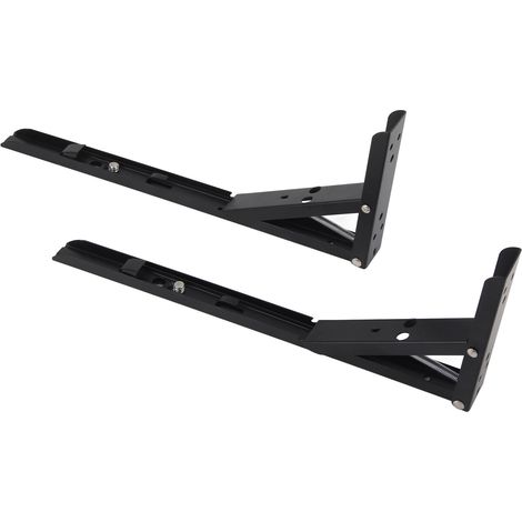 Set mit 2 klappbaren Edelstahl-Regalträgern, einfache Wandmontage für DIY-Regale (1/5)
