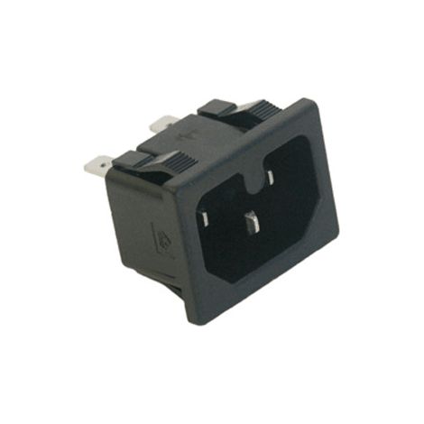 Connecteur secteur adaptateur fiche mâle C14 basse température – Dimensions 27x18 mm – Compatible avec Tefal, Seb, Moulinex, Rowenta (1/4)