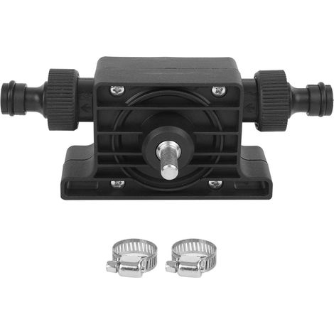 Pompe de Forage Pompe à électrique Pompe de Transfert de Fluide Pompe à Eau avec Accessoires de Connecteur pour Perceuse électrique(Black Oil Pump) (1/5)