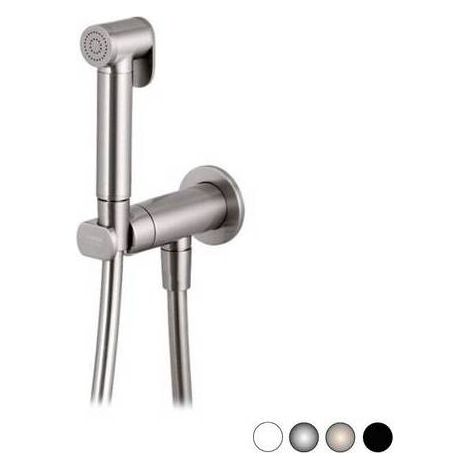 SET MISCELATORE CON DOCCETTA SHUT-OFF TONDO Misura: Nero Opaco