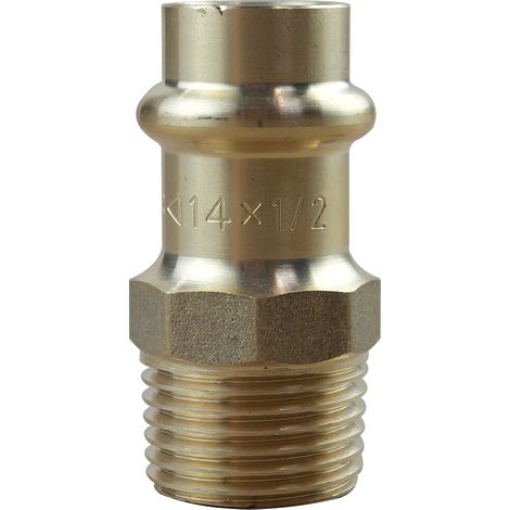 Mamelon à sertir et visser Mâle Femelle Ø14 x 1/2" (15/21) (1/3)