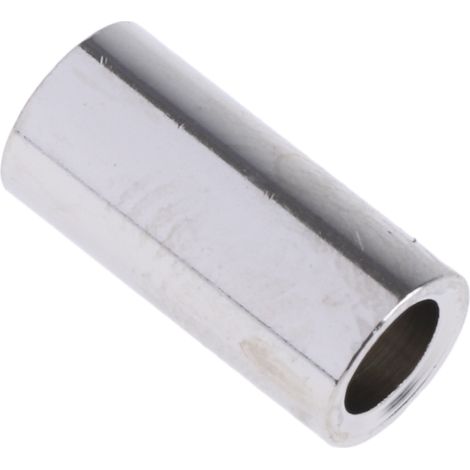 Rs Pro – Entretoise cylindrique en laiton 10mm x 4.8mm – Finition nickelée pour résistance à la corrosion – Lot de 50 unités
