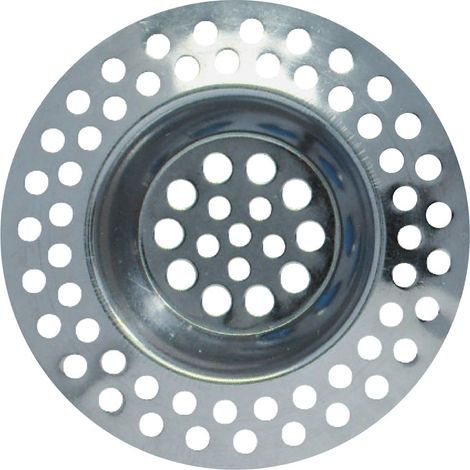 WENKO Abfluß Siebe 2er Set Edelstahl Rostfrei 2x7 (1/5)