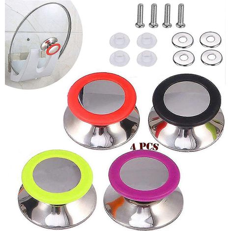 Bouton de couvercle de casserole, Bouton de couvercle de casserole à sauce, 4 boutons de couvercle universels, Boutons de couvercle ronds, Poignée de rechange, Couvercle, Ustensile de cuisine, Poignée (1/5)