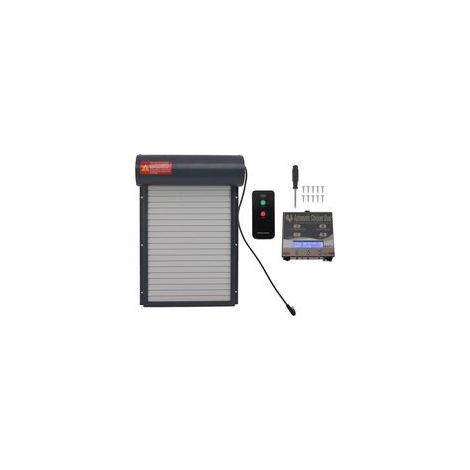 Ouvre-porte automatique de poulailler avec minuterie, capteur de lumière Programmable, télécommande à piles, gris (1/5)