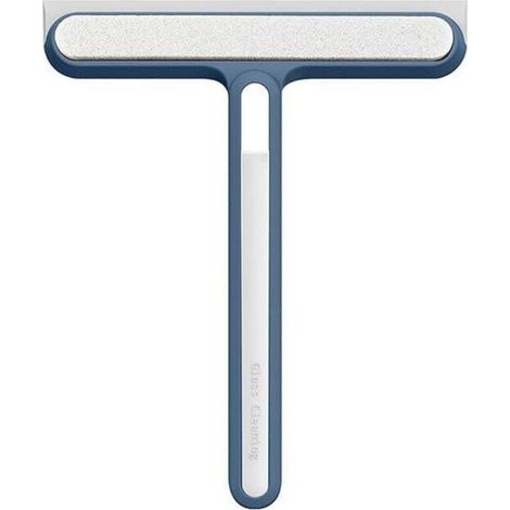 (Bleu) 2 en 1 pour Raclette Douche, Raclette Vitre, Raclette de Douche, Nettoyeur vitres Ménager Essuie Glace Brosse à Verre Raclette Outil Salle Bain, Miroir, Nettoyage Vitres, Carrelage