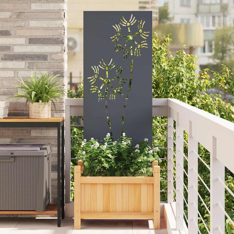 vidaXL  Garden Privacy Screen  Anthracite 50 x 140 cm Cold-rolled steel