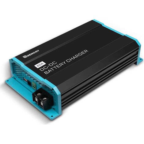 Renogy 12V 60A DC-DC Battery Charger with LiFePO4 Activation, Waterproof Smart Battery Charger Compatibility with Flooded, Gel, AGM, and Lithium Batteries for RV Marine Truck All Weather