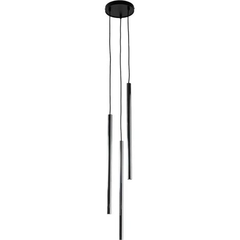 Suspension Sopel Lux noire/argent minimaliste 3xG9 Sigma