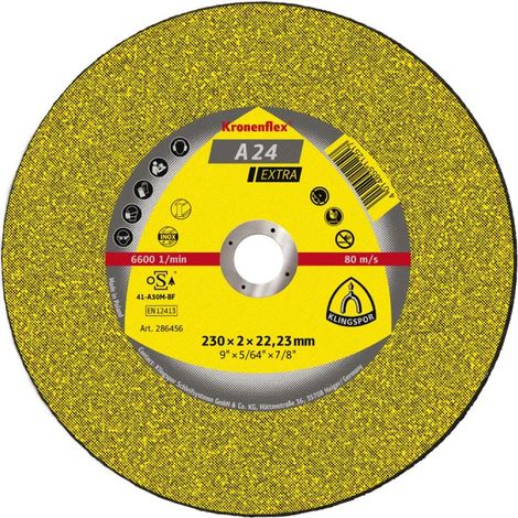 Metallscheibe 125x2,5x22 KLINGSPOR A24EX konvex