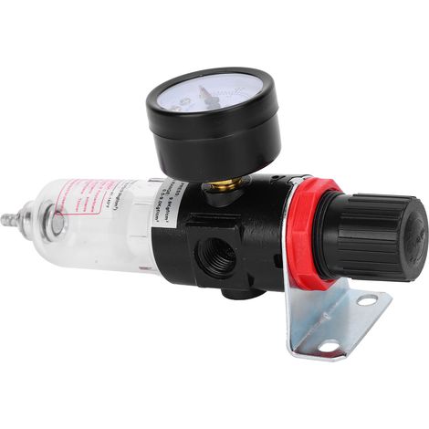 Luftfilter-Druckregler-Manometer BSP1/4 Zoll mit Griff 0-10 bar für die Stromversorgung (1/5)