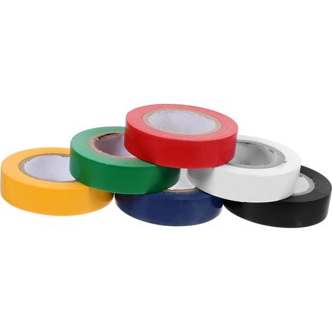 ERINGOGO 6 Rouleaux Aislante Eléctrica de PVC Aislamiento y (1/5)