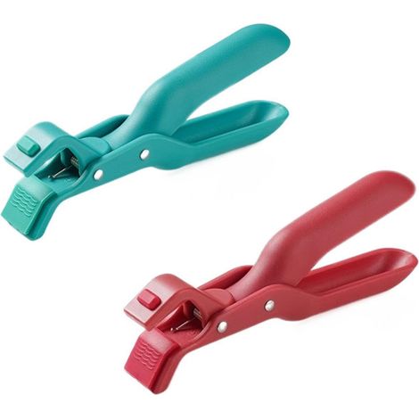 2 Piece Anti-Heat Tongs, Silicone Kitchen Tongs, Anti-Burn Tongs for Air Fryer, Heat Insulation, Hot Bowls, Plates (1/5)