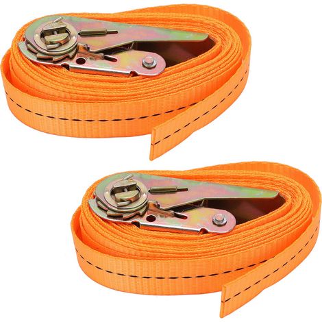 Sangle à cliquet réglable robuste portable, courroie de chargement solide pour bagages, 5m / 16,4ft (1/5)