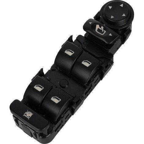 Window switch for Citroën C5 I, II, C8 – Electric window and mirror control – Black ABS material – 7 functional buttons (1/4)
