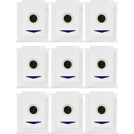 Paquete de 9 bolsas para aspiradoras Ecovacs T30 Omni / T30 Pro Omni / Yeedi M12 Pro+ / M12 Ultra Plus