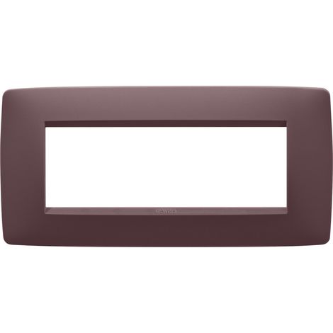 PLAQUE ONE RECT. 6P ROUGE TOSCANE GEWISS GW16106VD
