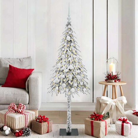 vidaXL Árbol de Navidad White 150 cm PE y Acero (1/5)