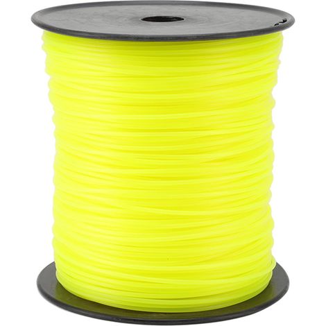 3,0 mm runder gelber Rasenmäherfaden, robuste Nylon-Trimmerschnur für Husqvarna Rasenmäher (4)