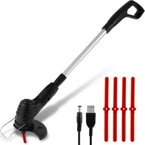 Tondeuse domestique pratique sur batterie au lithium rechargeable, idéale pour le désherbage du jardin. (1/5)
