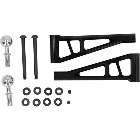 Bras de suspension supérieur avant en alliage d'aluminium léger pour voiture RC ARRMA 1/7 1/8, pièce de rechange noire pour suspension avant. (1/5)