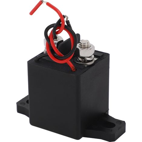 Relais de démarreur à bobine en laiton, 2 bornes, relais de solénoïde de démarreur à courant de charge élevé pour automobile 12 V CC (1/5)