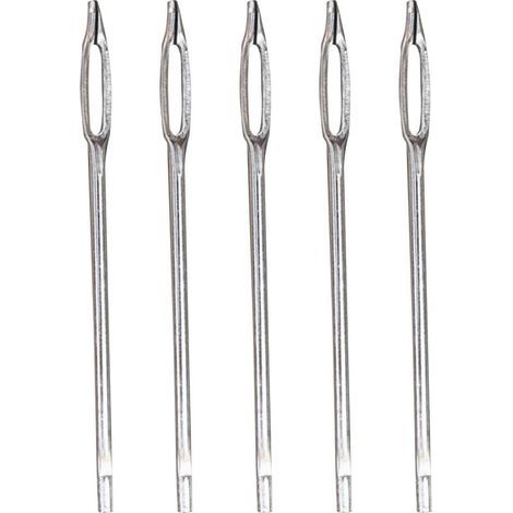 Kit de réparation de bouchon de pneu, kit de bouchon de pneu de voiture,Paquet de 5 aiguilles à œil fendu de remplacement Outil de réparation de pneus, Kit de réparation de pneus robuste, poin (1/5)