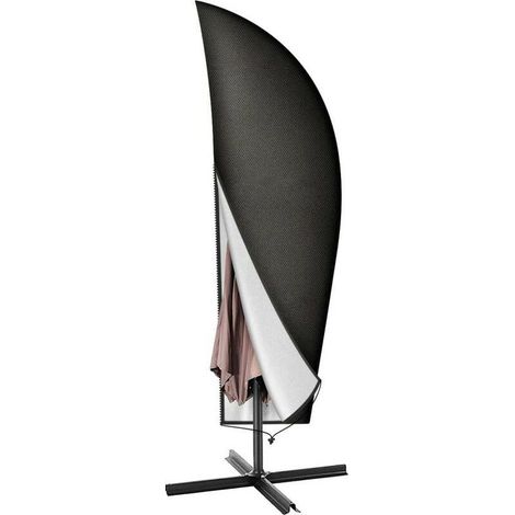 Couverture pour Parasol, 265cm Jardin Parasol Couverture/Housse de Protection pour Parasol Oxford étanche, Noir (1/5)