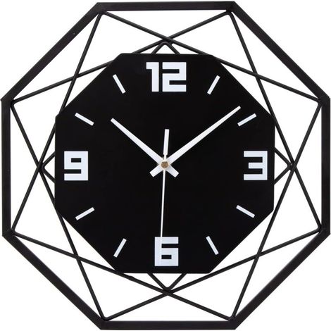 30 cm große Wanduhr aus Holz und Metall, geräuschlos, kein Ticken, für Wohnzimmer, Schlafzimmer, Küche, Büro, große moderne Vintage-Klassik-Wanduhr aus Holz