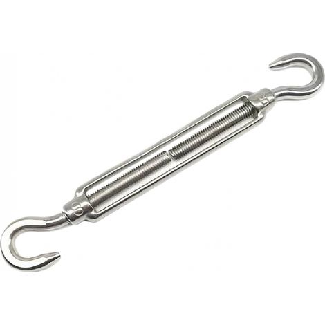 Lot de 5 tendeurs de fil réglables en acier inoxydable - Double crochets - M5 - Linxor