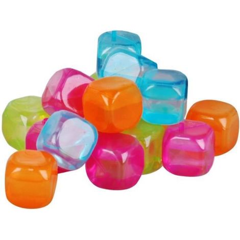 Glaçon Réutilisable - Cube 2,5 Cm - Plastique Alimentaire - Pour Cocktails Et Boissons Fraîches - Lot De 20