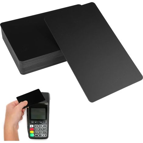 20 Pièces Carte NFC, NFC Tag Carrées RéInscriptibles, Mémoire Ntag215  504 Octets, Adaptées Aux Cartes de Visite Personnelles, à La Domotique, Systèmes De Contrôle D'Accès, Paiements, etc. (Noir) (1/5)