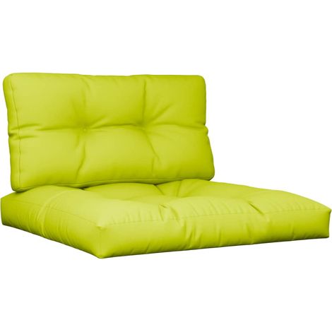 Maison Exclusive - Cuscini per Divani in Pallet 2 pz Verde Intenso in Tessuto