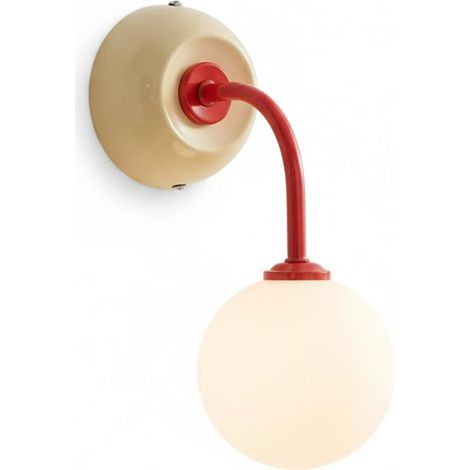 Lampe Murale Enfant Design Sphérique Bleu Rouge avec Éclairage 3 Couleurs, Applique Murale Décorative en Verre Dépoli pour Chambre d'Enfant et Coin Jeu (1/5)