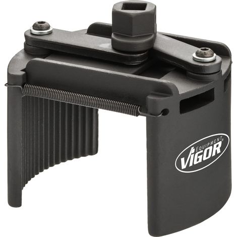 VIGOR Ölfilter-Spannschlüssel, 115 - 140 mm, universal, 24 mm Außen-Sechskant, 1/2 (12,5 mm) Vierkant hohl, 115 - 140 mm (1/5)
