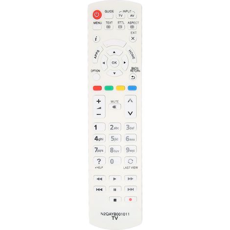 Télécommande N2QAYB001011, compatible avec Panasonic TX-32CSX604, TX-40CSW614 et N2QAYB0010. (1/5)