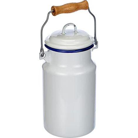 Brocca per latte ibili 8411922436204 bianco 1 litro acciaio smaltato