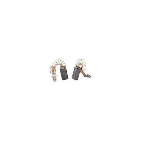 Juego de 2 carbones adaptables para Bosch. Dimensiones: 6,3x8x14mm.