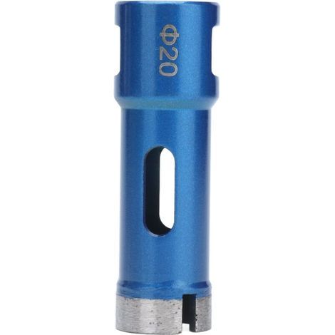 Foret Diamant Bleu 20mm pour Céramique, Marbre et Carrelage - Mèche à Couronne Diamantée