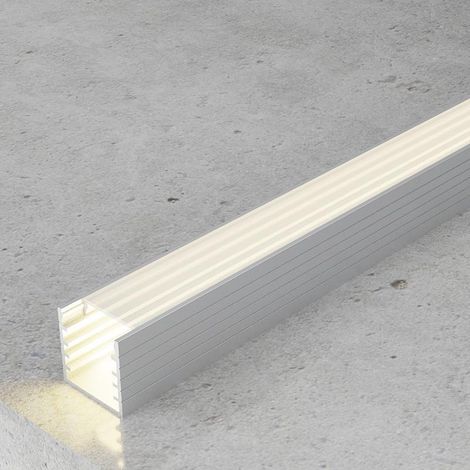 IluminaShop - Perfil de Aluminio U Superficie Jesf 12V/24V 2 metros (1/3)