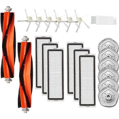Pièces détachées pour aspirateur robot Dreame Bot W10Pro : brosse principale, serpillière et filtre HEPA